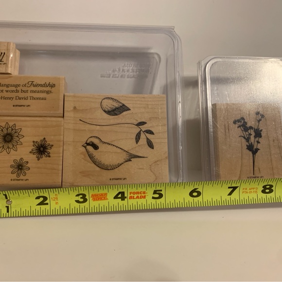 “Stamp n Up” 6 NEW Sets of 34 Red Rubber Wood Base stamps for Scrapbooking - Picture 10 of 16